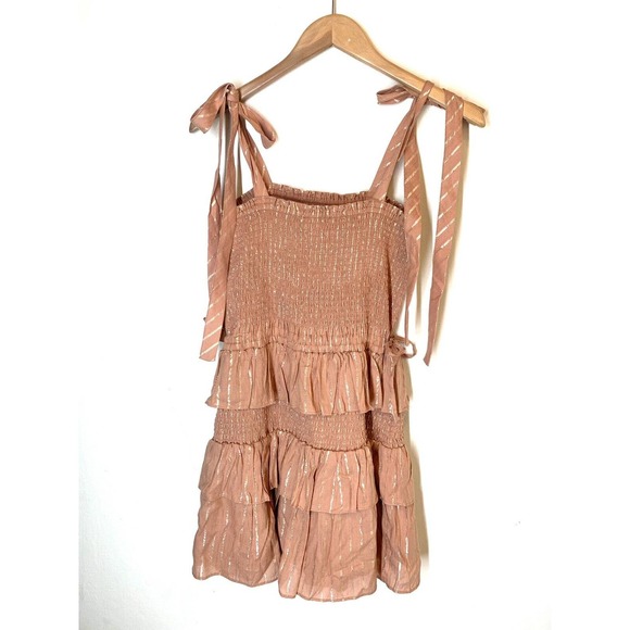 NWT House of harlow 1960 mini dress Brown Size small - Picture 4 of 8